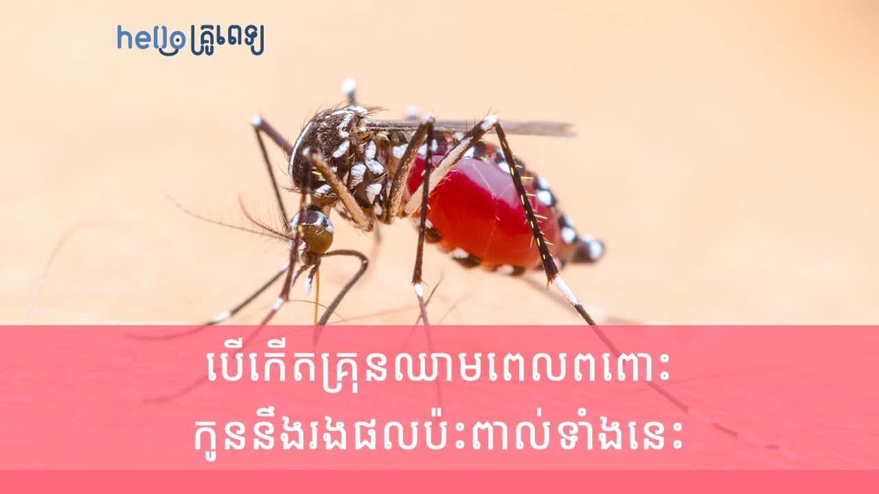 ប្រយ័ត្នណាម៉ាក់ៗ! បើកើតគ្រុនឈាមពេលពពោះ កូននឹងរងផលប៉ះពាល់ទាំងនេះ (វីដេអូ)